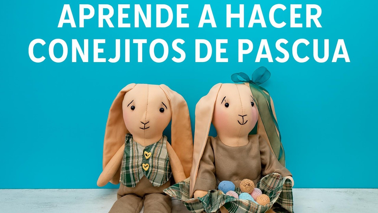 CONEJITOS DE PASCUA Lina y Nico Cómo montar el cuerpo y maquillar sus caritas MUY FÁCIL