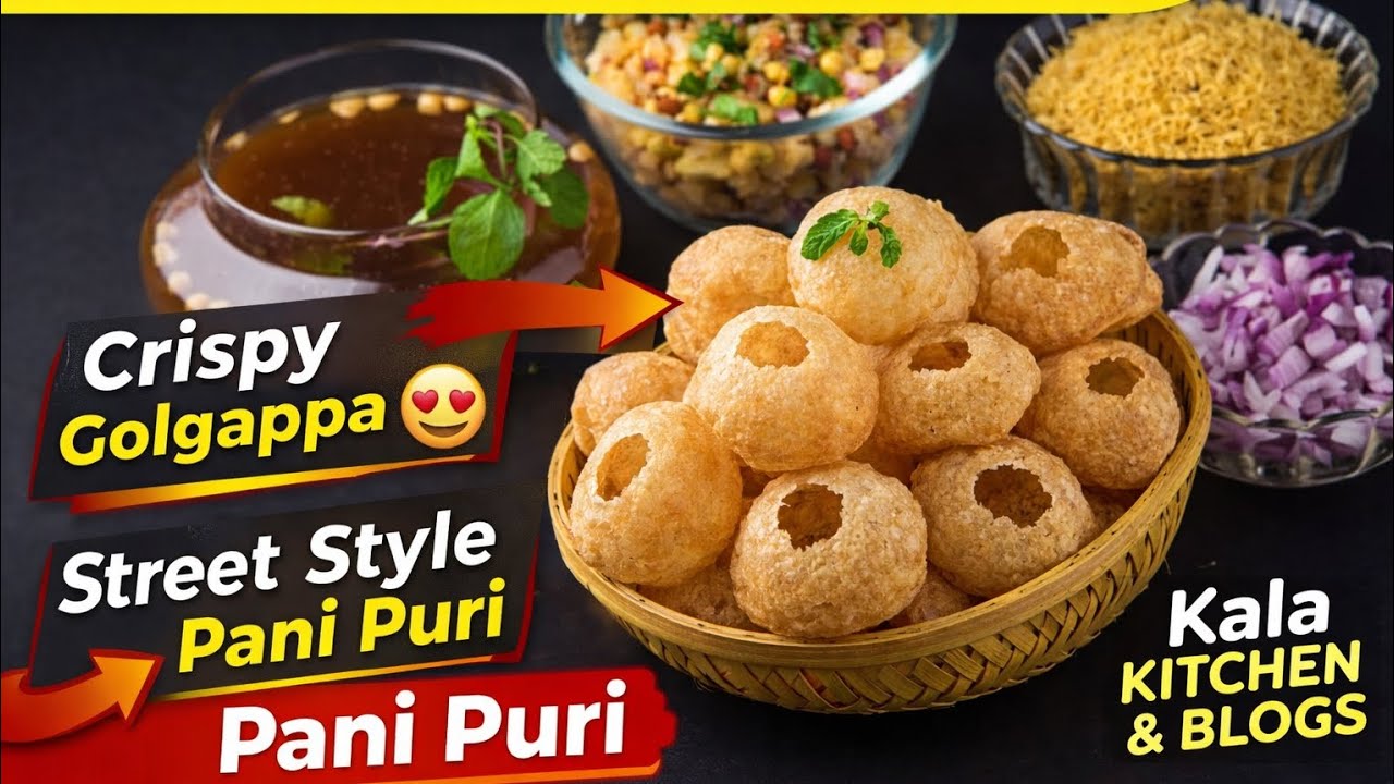 घर पर बनाएं चटपटेगोलगप्पे |Crispy Pani Puri Recipe 😋