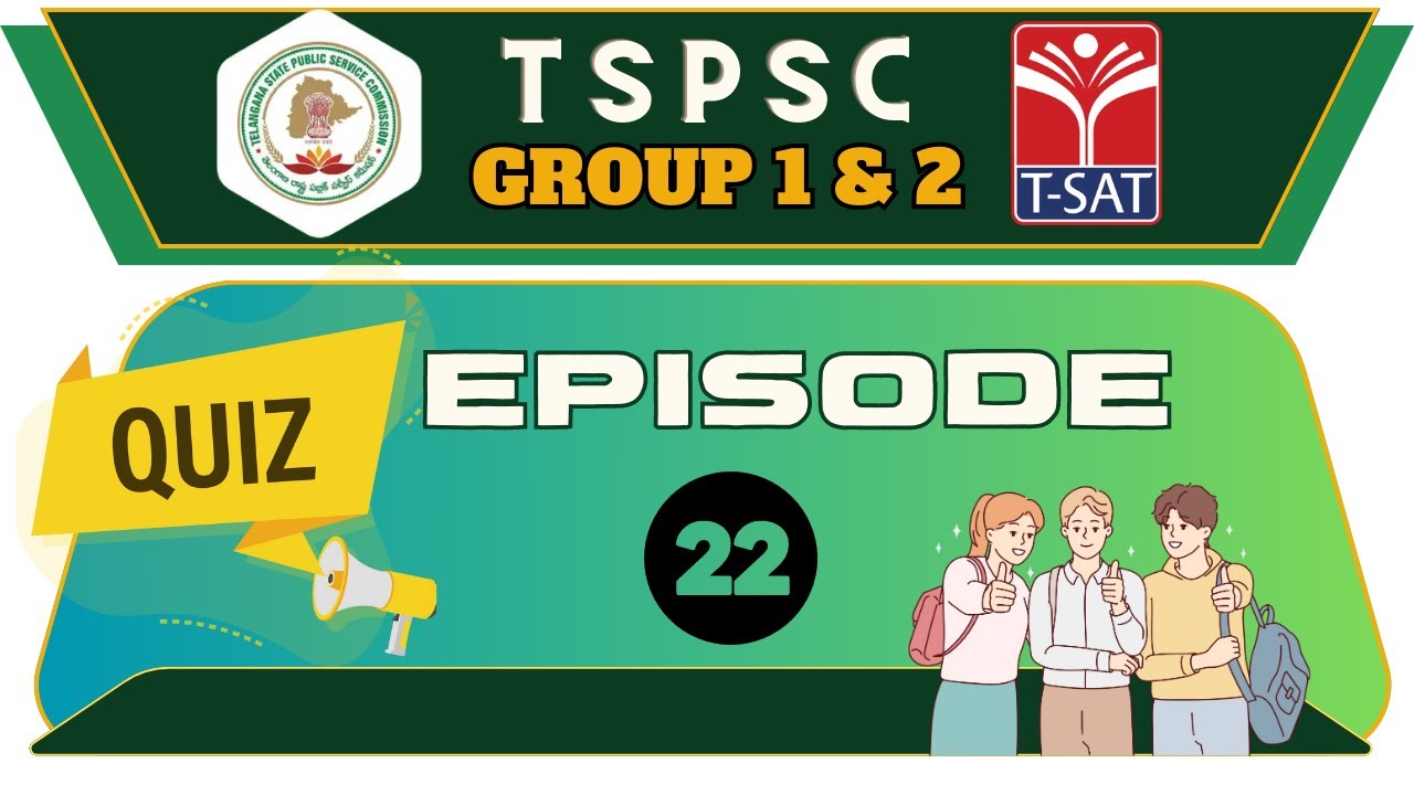 TSPSC Quiz Episode - 22 || Group 1 & 2 MCQS || Competitive Exams Special || T-SAT || 22.06.2023