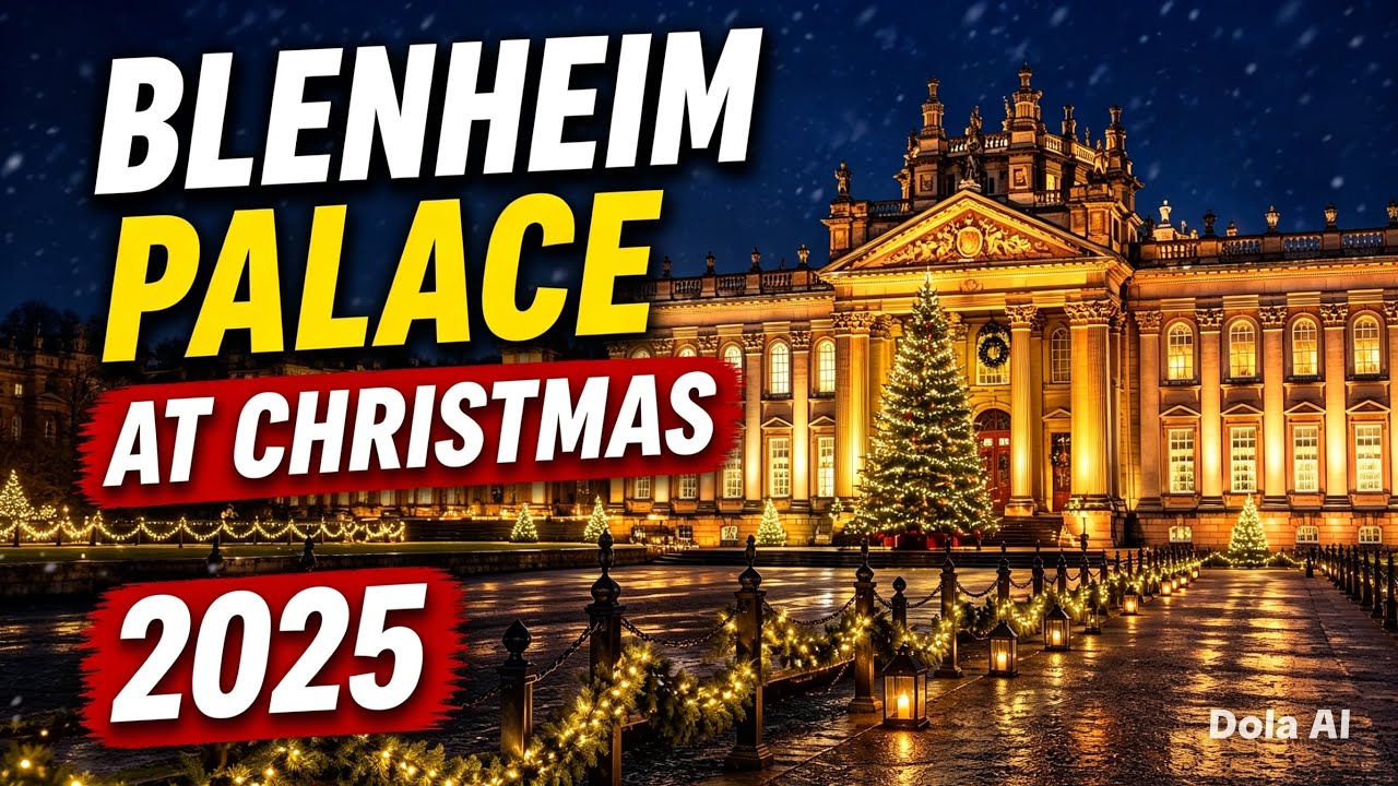Inside Blenheim Palace at Christmas 🎄 Wizard of Oz Theme & Magical Light Trail!