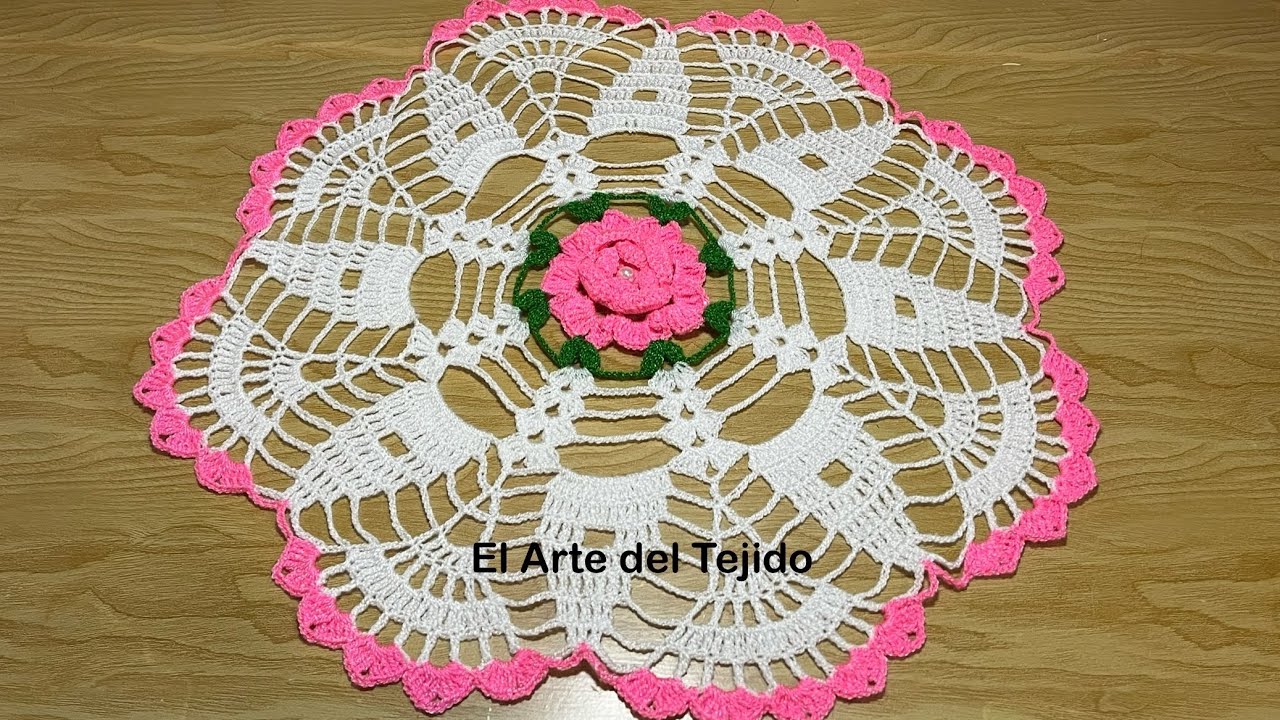 Centro de mesa tejido a gancho/paso a paso