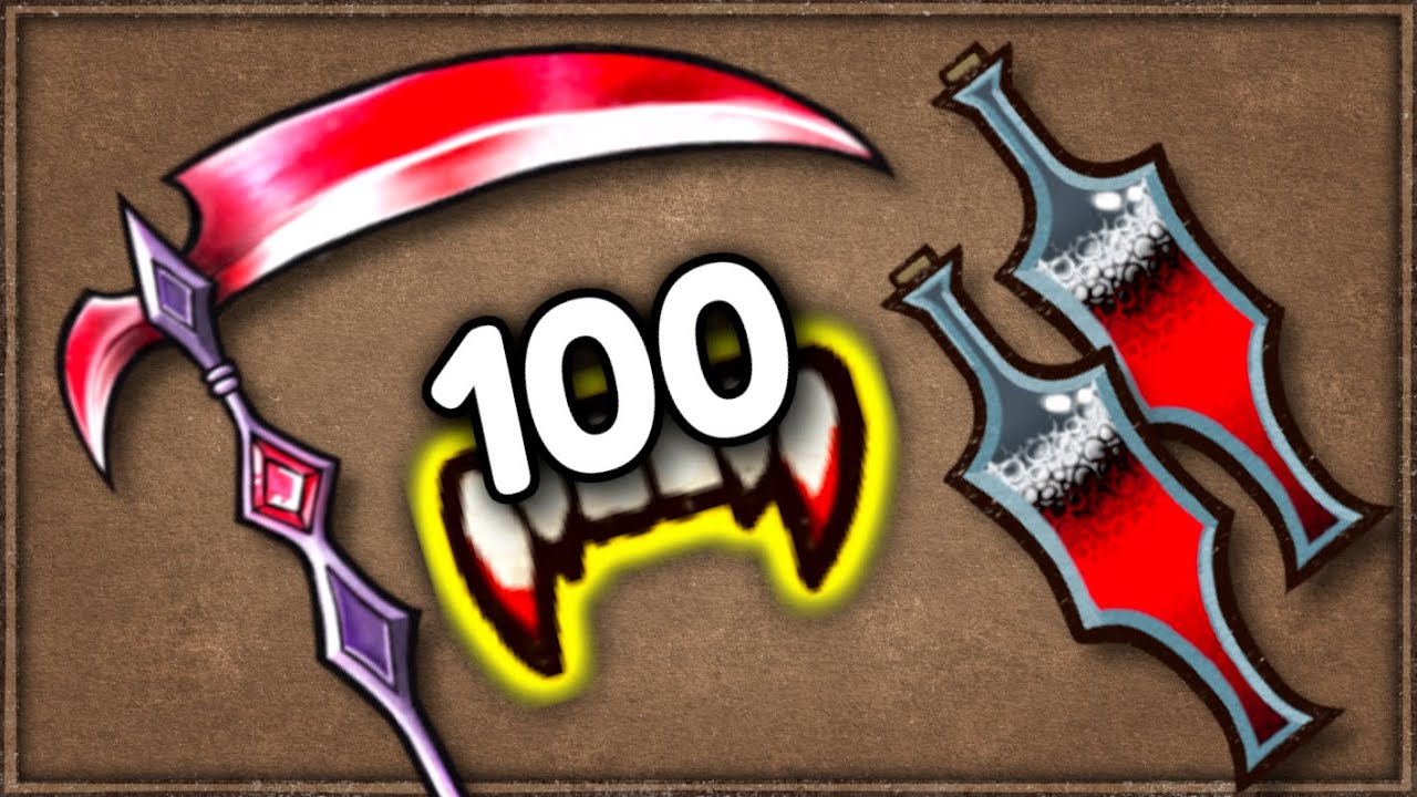 100+ vamp with Blood Harvester! | Backpack Battles