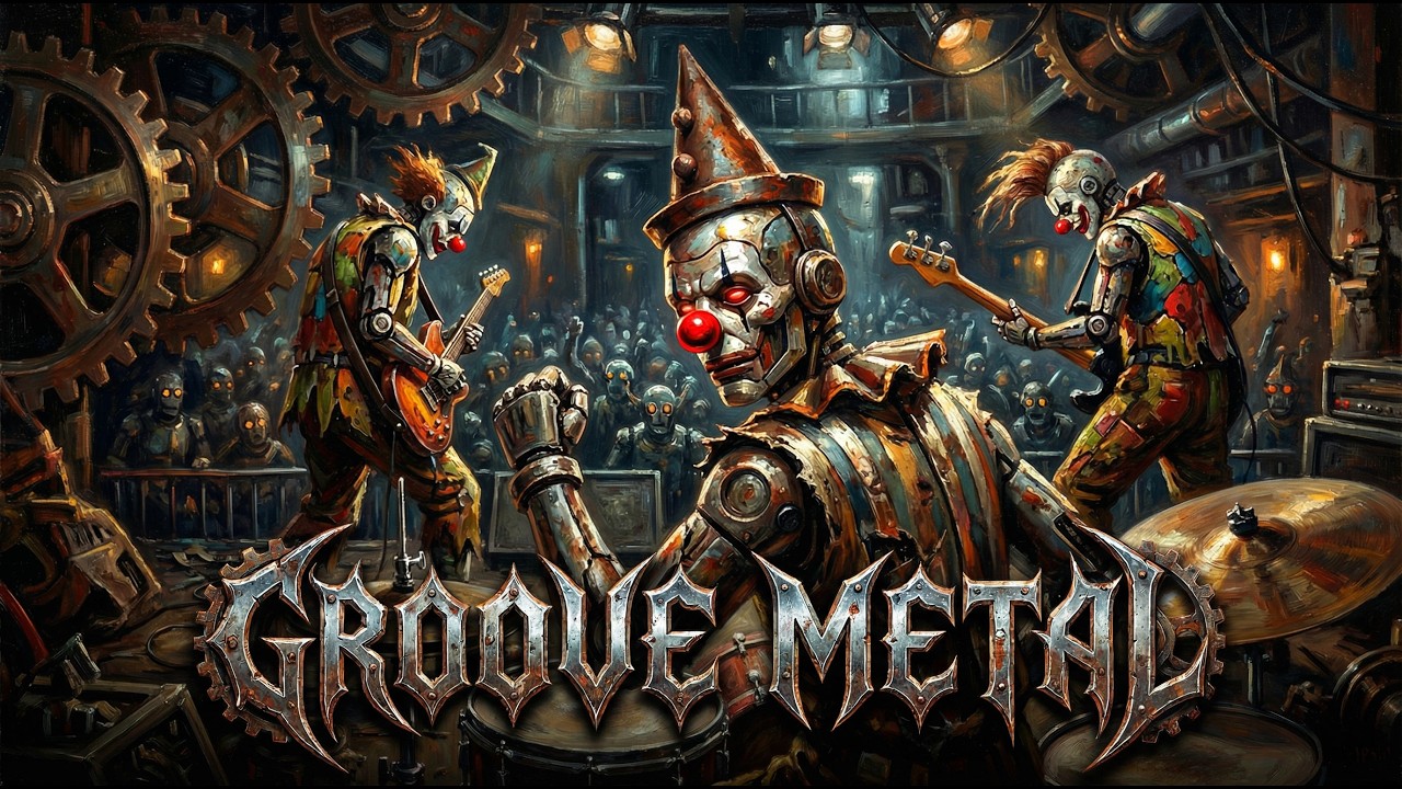 Industrial Groove Metal Overdrive with Mechanical Riffs and Brutal Syncopation