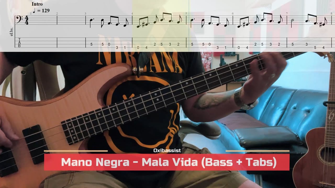 Mano Negra - Mala Vida (Bass + Tabs)