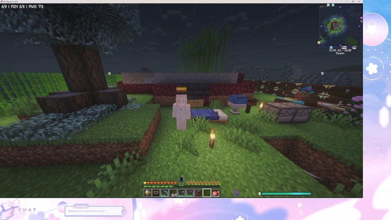 [MINECRAFT] Muted finally working on house!!