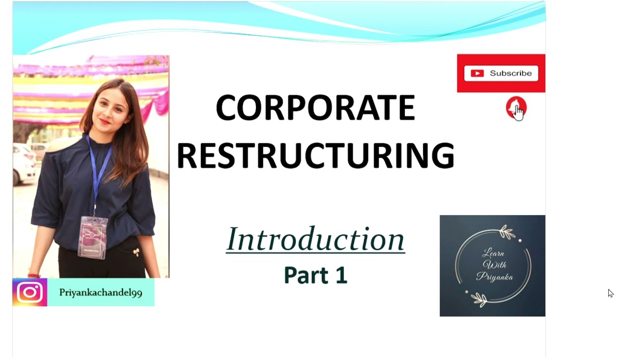 Corporate Restructuring | Meaning | M.Com | B.Com | BBA | MBA