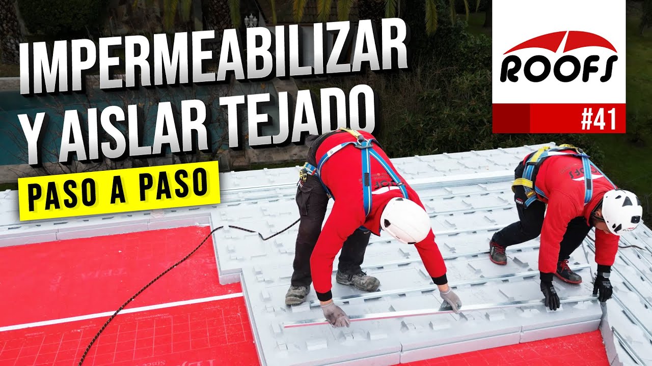 Cómo IMPERMEABILIZAR y AISLAR TEJADO paso a paso: Sistema ventilado | ROOFS 🔴
