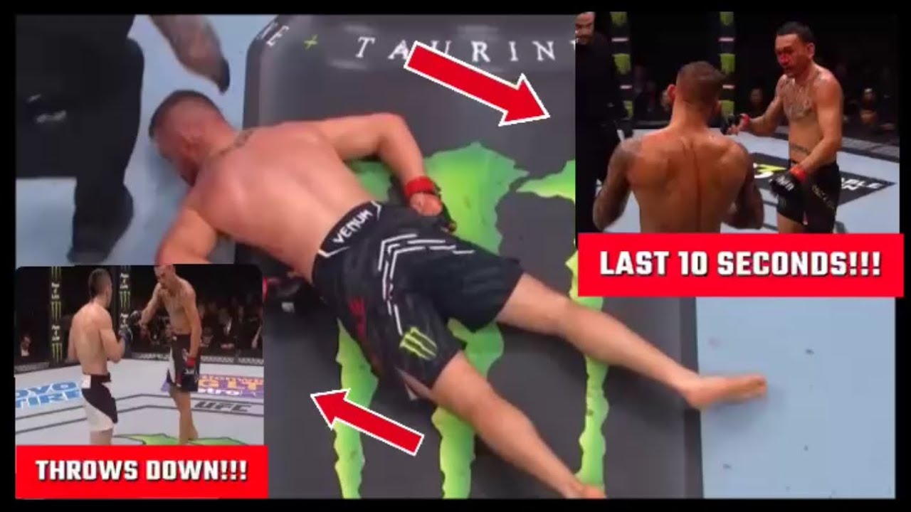 Every Time Max Holloway has Pointed to the Ground in the Last 10 Seconds