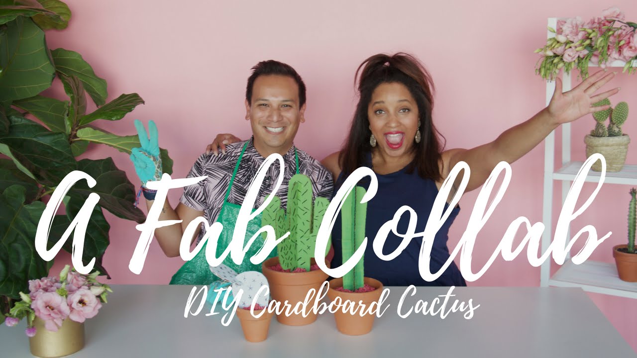 DIY CARDBOARD CACTUS // A Miss Kris Big Fab Collab W/ Stylist Salvador