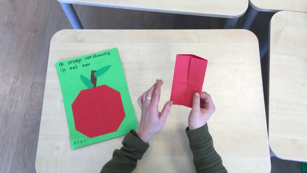 Groep 1/2 16 vierkantjes vouwen