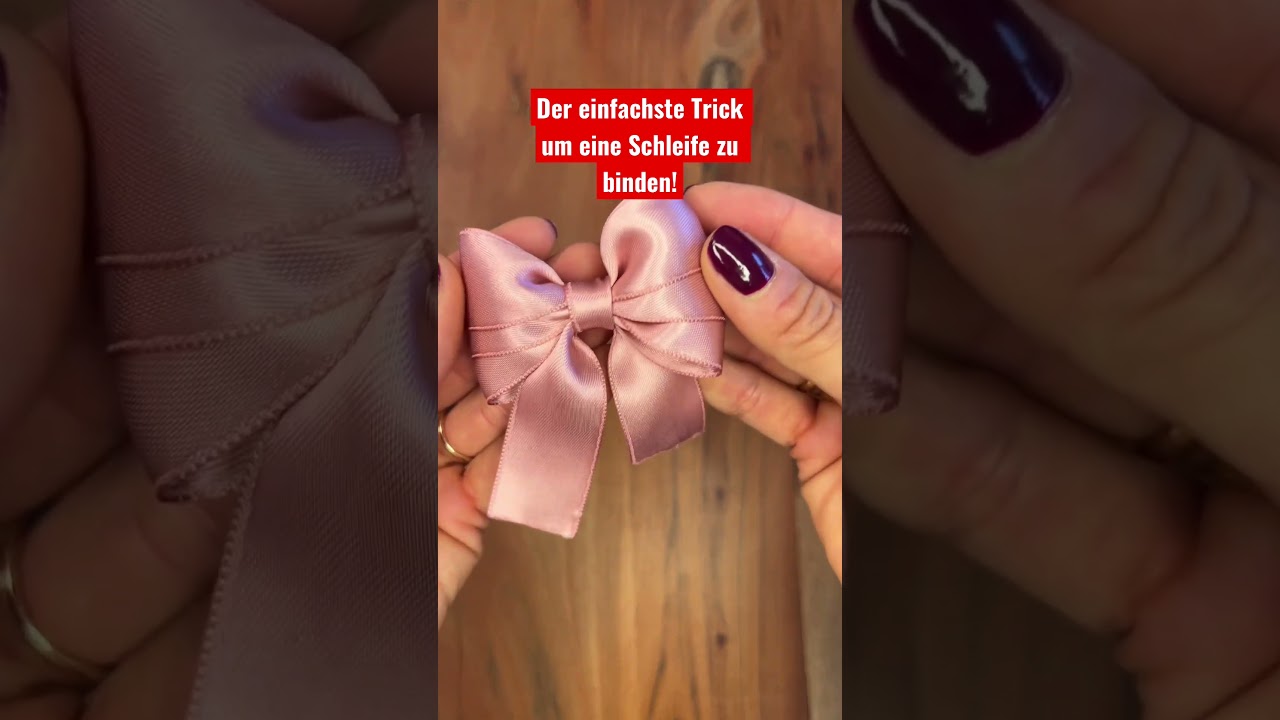 So einfach kannst du eine Schleife aus Geschenkband binden 😍🎁 #weinluft #schleifebinden #geschenk