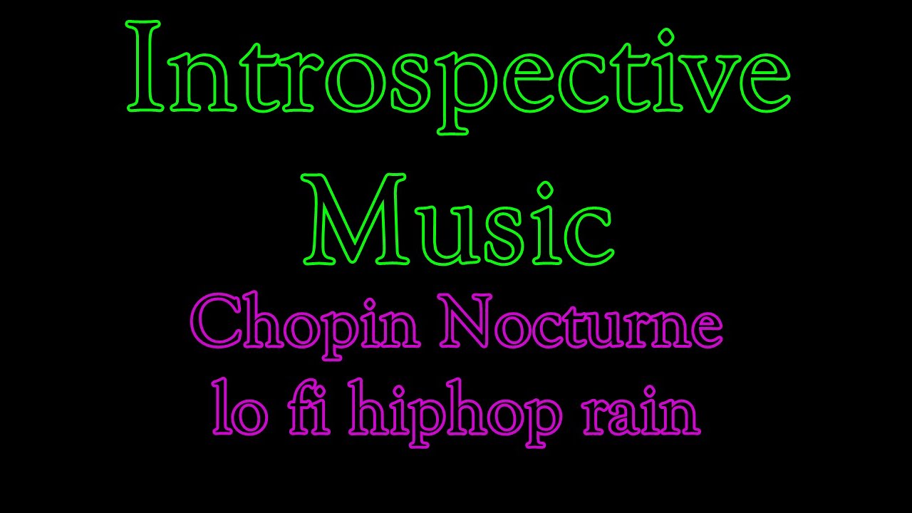 1 hour of Chopin Nocturne + rain L O F I  hiphop rain - Chopin Nocturne no 20 in c minor