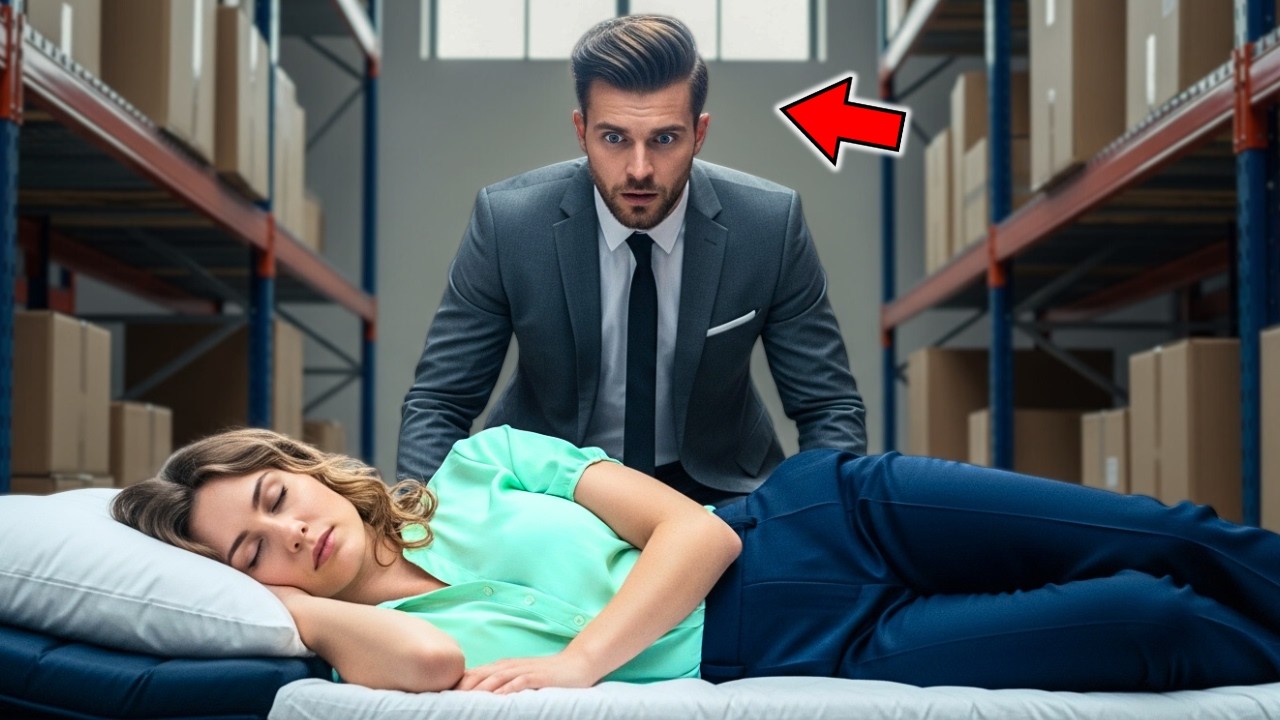 Nikt nie wiedział, że nocami śpi w magazynie firmy… aż zobaczył ją tam biznesmen