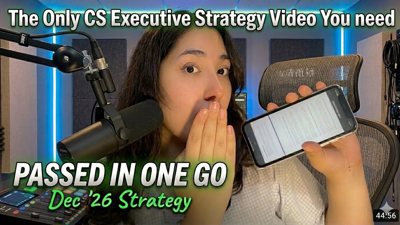 CS Executive Dec 2026 Strategy | Complete Roadmap📚📚