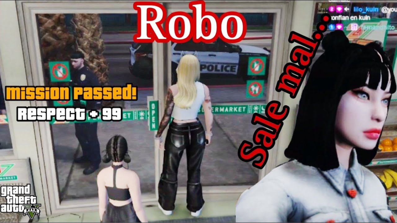 TOKISHA INTENTA ROBAR UNA TIENDA EN GTA RP| SALE MAL