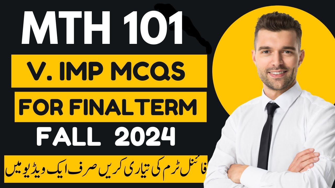 MTH101 Final Term Preparation 2023 || Mth101 Most imp Mcqs For Finals 2023