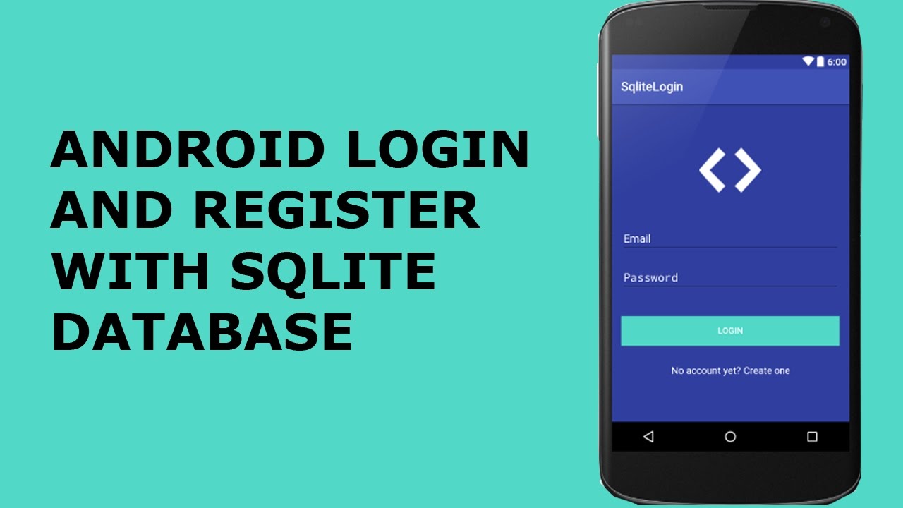ANDROID LOGIN AND REGISTER WITH SQLITE DATABASE PT1
