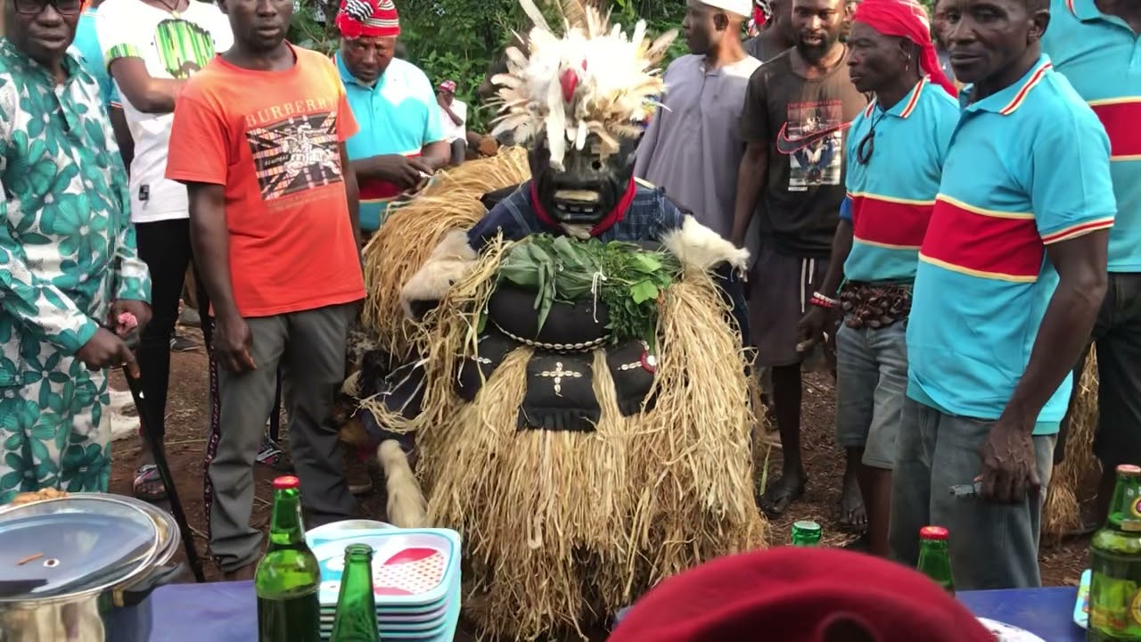 Ugo Masquerade Performing at Igbokwe Family Umuochibinagu village Orji Amokwe