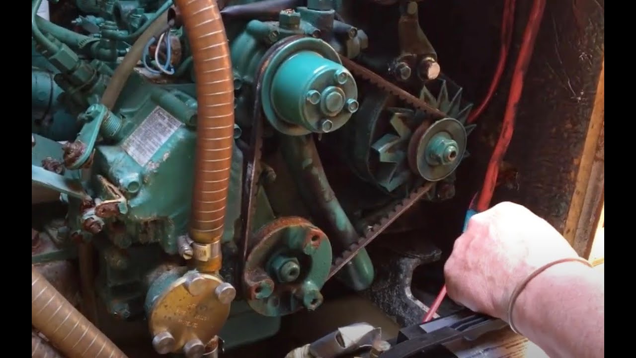 How the boat diesel engine works – tour of of the Volvo MD2020 saildrive on a Maxi 84