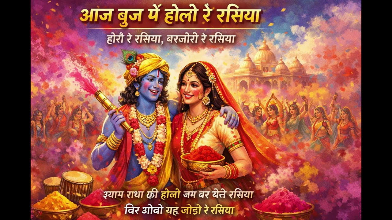 Brij Ki Holi 2026 🌸 आज बृज में होली रे रसिया | राधा कृष्ण होली भजन | Superhit Holi Song