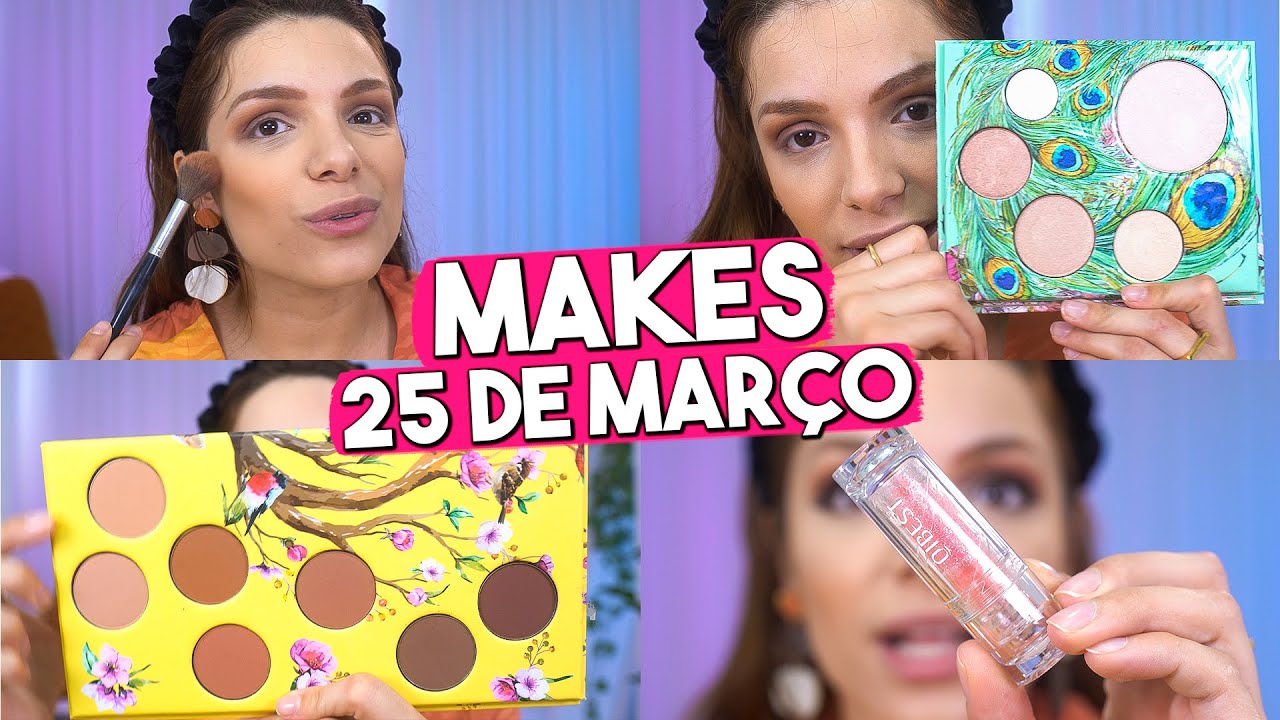 TESTANDO MAKES NOVIDADES da 25 de MAR&Ccedil;O!
