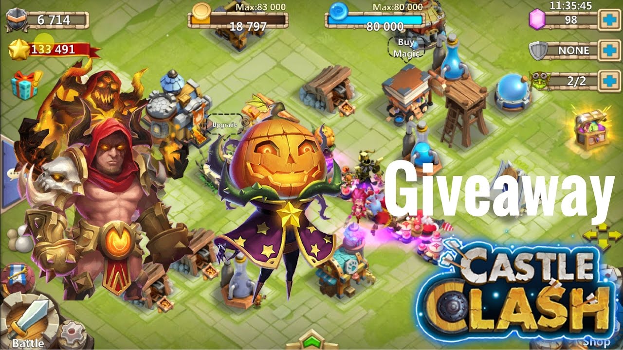 [ENDED] Castle Clash Giveaway! Starter PD and Grimfiend Account
