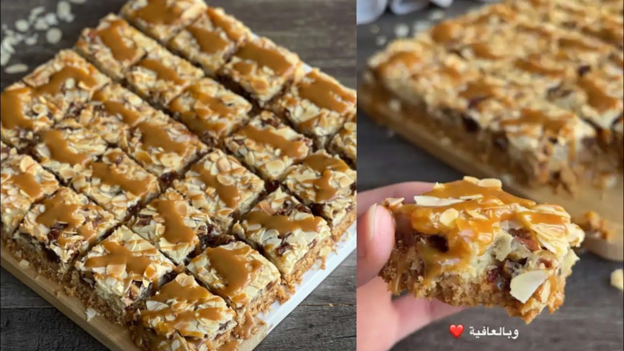 حلى ماجيك بار بالتمر سهل ولذيذ ~ DATES MAGIC BAR 🤎✨ ١٥ ثانية