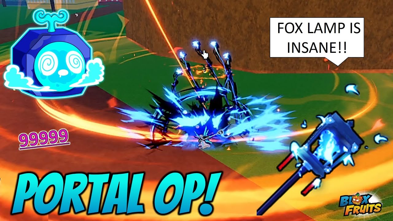 This Portal FOX LAMP combo is OP!!!🤣🔥 Blox Fruits