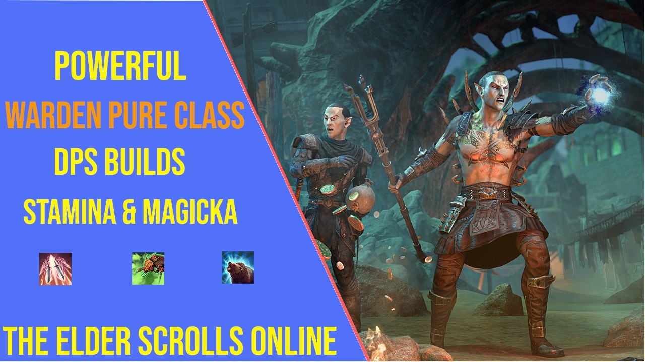 Best Warden Pure Class DPS Build for ESO Update 50 - Stamina & Magicka Setup!