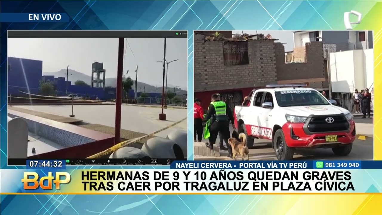Hermanitas de 9 y 10 años caen por tragaluz en Ventanilla: una de ellas se encuentra grave (2/2)