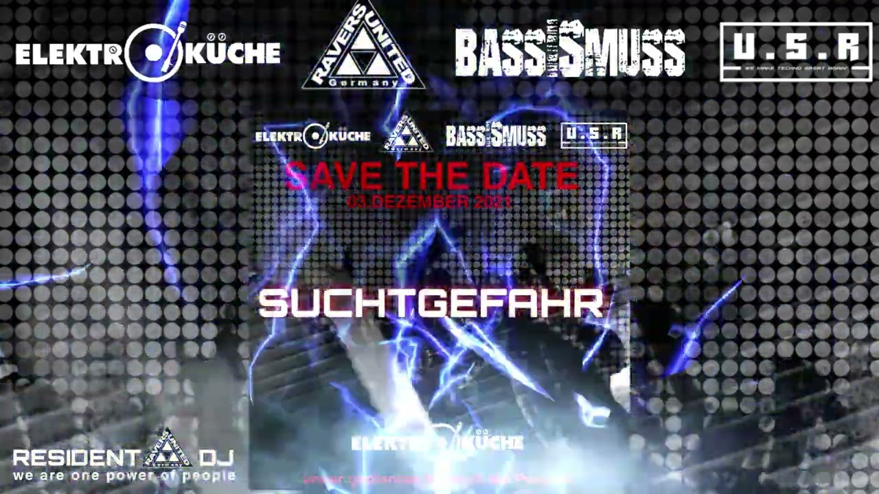 RAVERS UNITED GERMANY Live Set Elektroküche Köln SUCHTGEFAHR  v. 03.12.2021