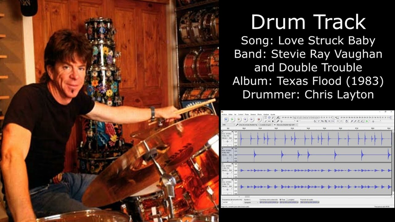Love Struck Baby (Stevie Ray Vaughan and Double Trouble) • Drum Track