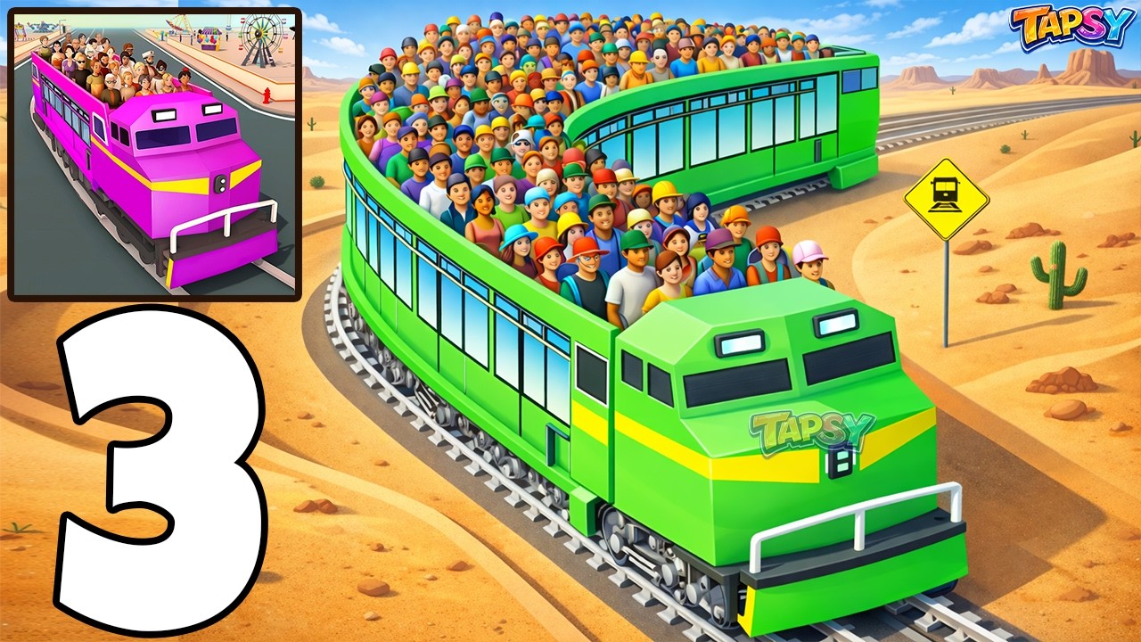 🚉Passenger Express Train Gameplay Walkthrough Part 3 – Train Control Progress (Android,iOS)