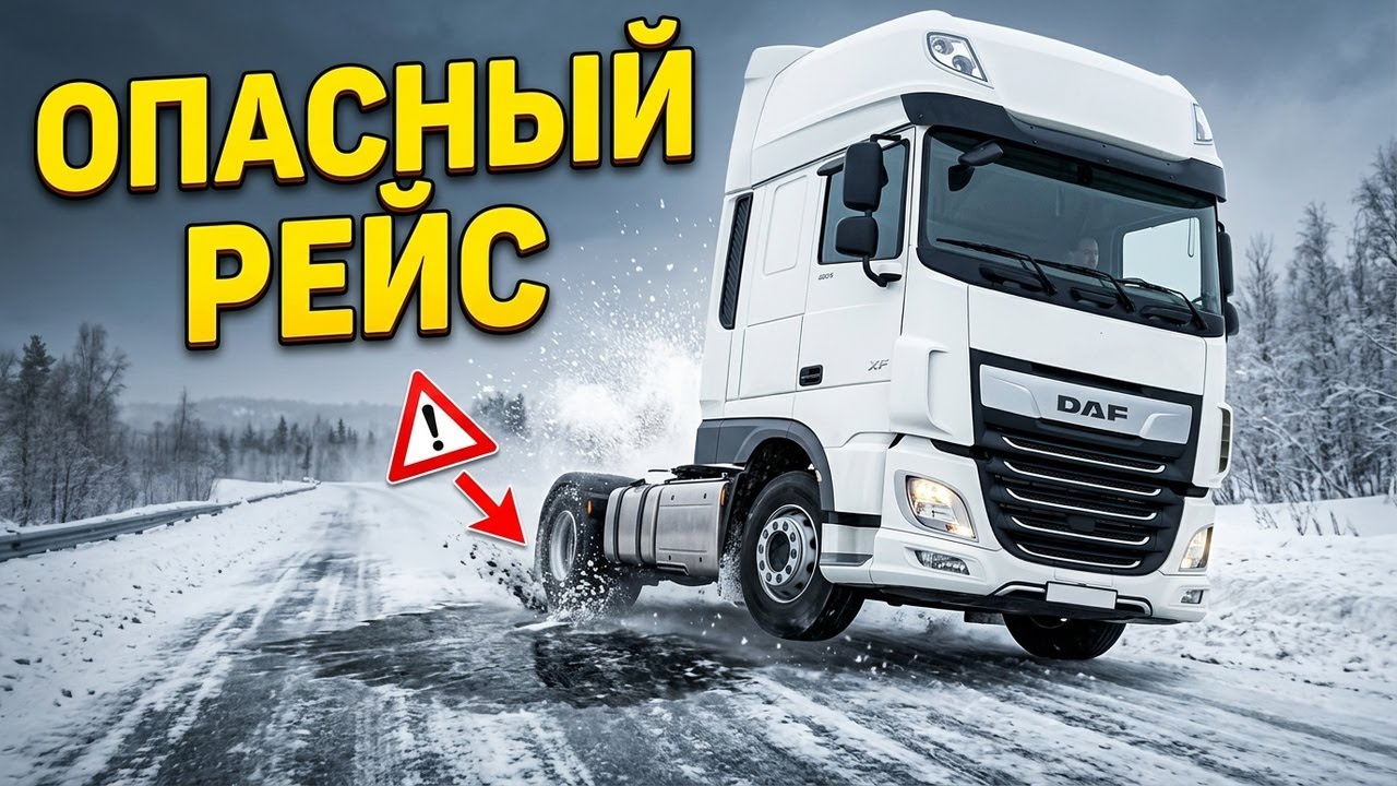 #7 Новый год. Новый рейс. Новая сцепка .Новая Камера. Питер. DAF106