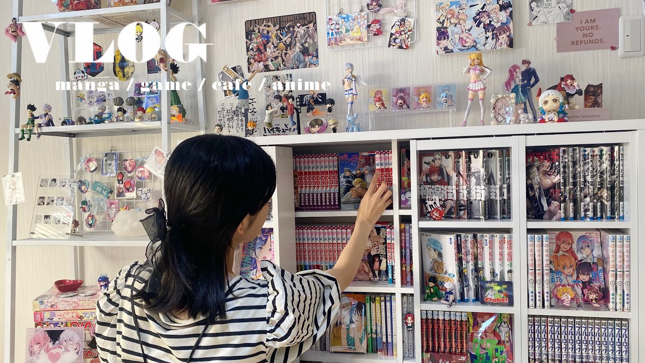 【VLOG】漫画📚にゲームも楽しむオタクの日常🎮🌟｜念願の原神始めました💎｜ガチャガチャ収納🧰