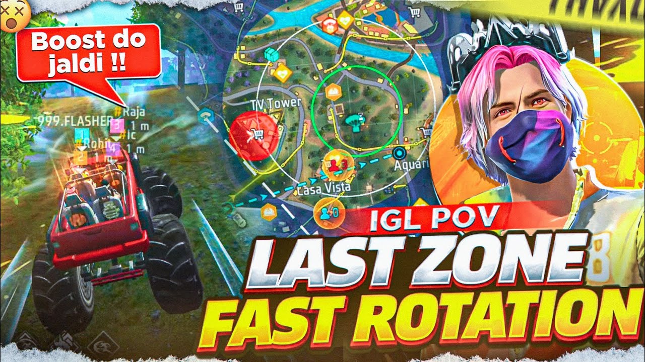 (IGL POV) 🔥 LAST ZONE SMART ROTATION l BEST STRATEGY✅🎯