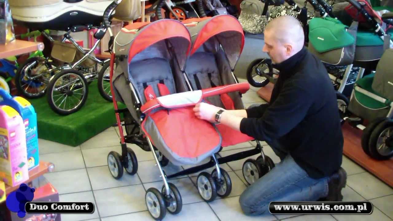 W&oacute;zek spacerowy dla bliźniąt Duo Comfort EasyGO - URWIS.COM.PL