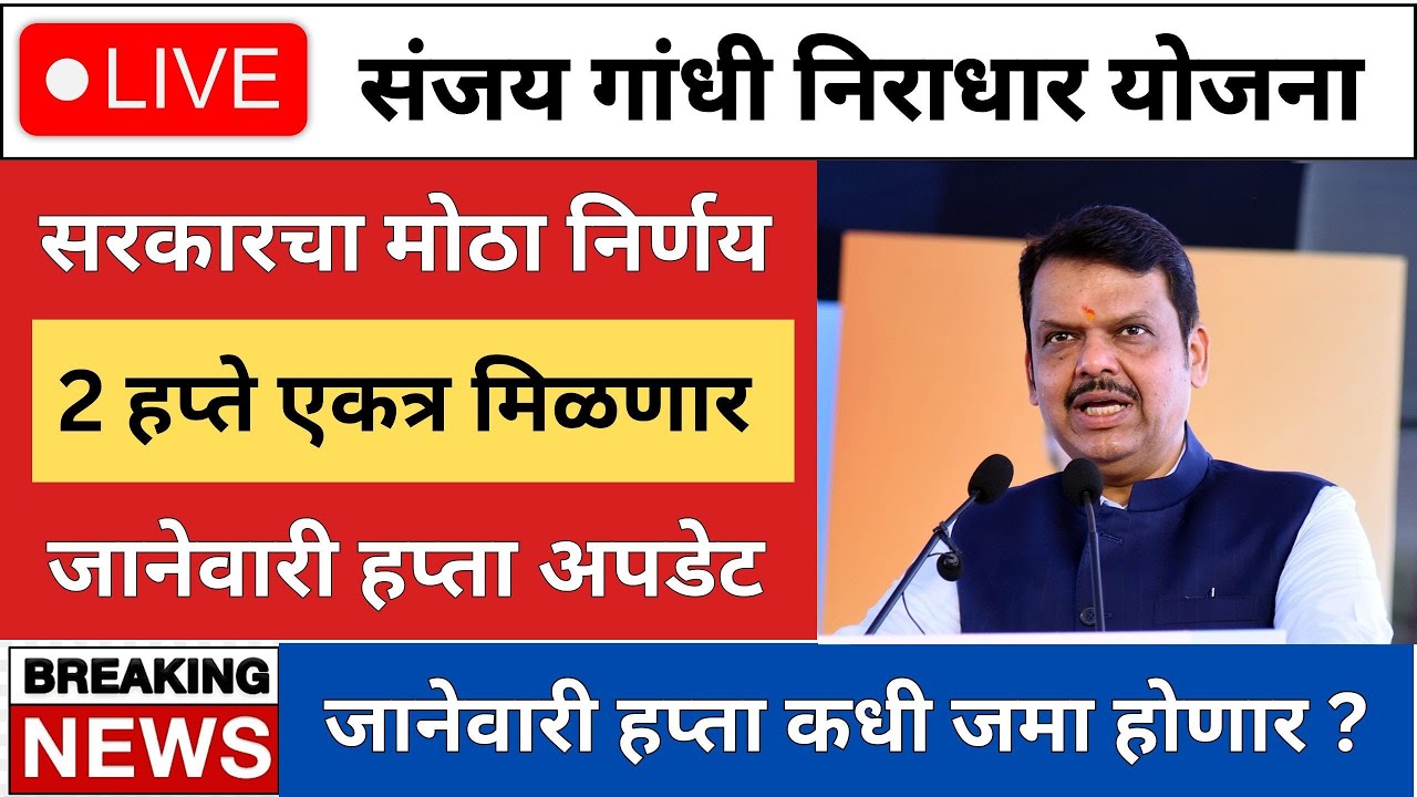 संजय गांधी निराधार योजना | जानेवारी हप्ता कधी जमा होणार? | DBT हप्ता अपडेट 2026
