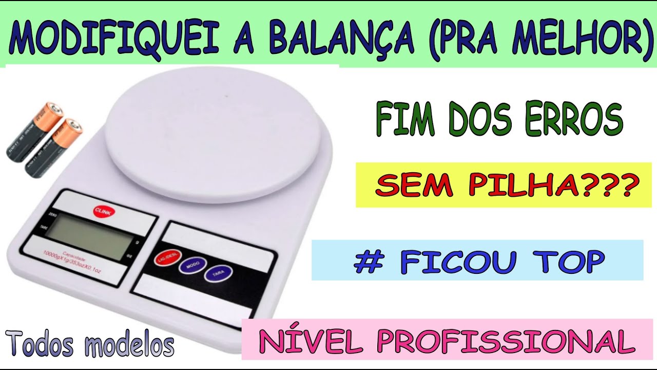 Transformei a balança de cozinha - acabou os defeitos #conserto balança, desliga - PADARIA SAUDÁVEL