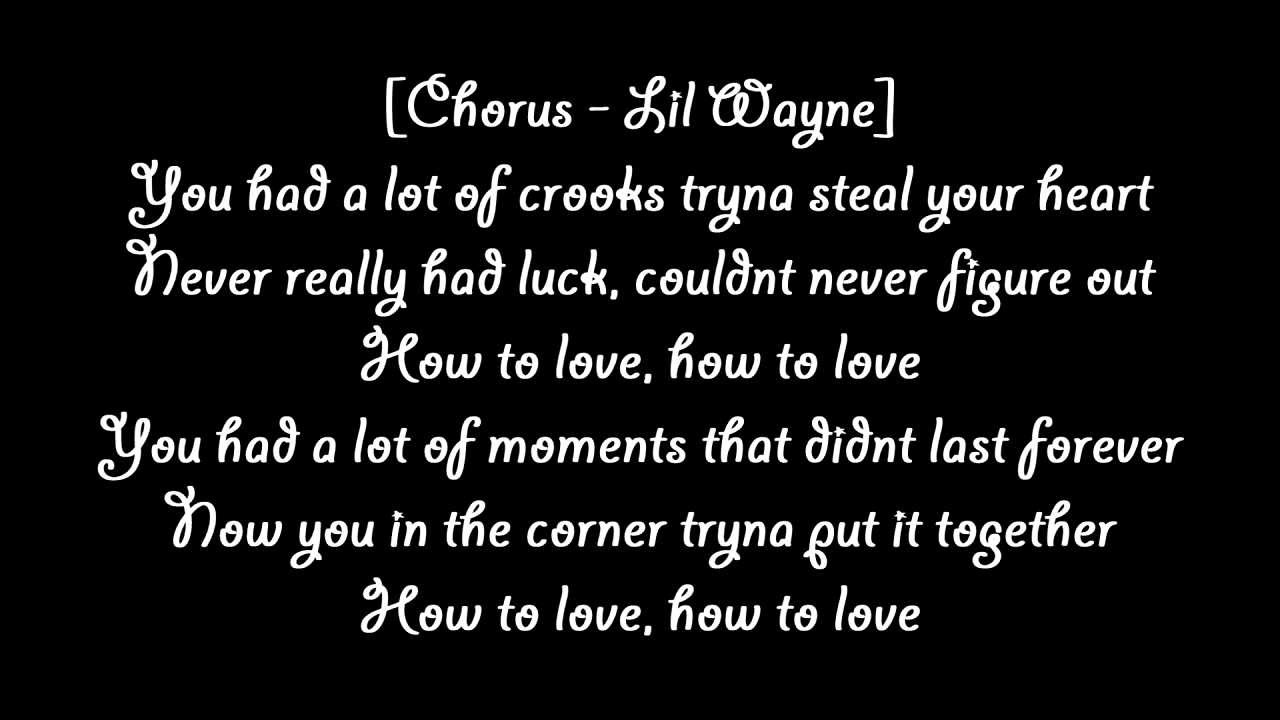 Lil Wayne ft Enrique Iglesias How To Love Lyrics Spanglish Remix  2011