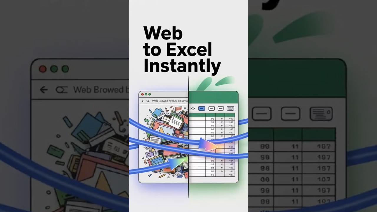 Website ka Data Excel me? Bas 1 Click! 🤯 #ExcelTrick #Hinglish #Shorts