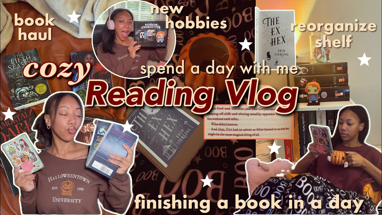 УЮТНЫЙ ЧТЕНИЕ В БЛОГЕ 🧸⭐️ Перевозка книг, новые хобби, прочтение книги за день, реорганизация пол...