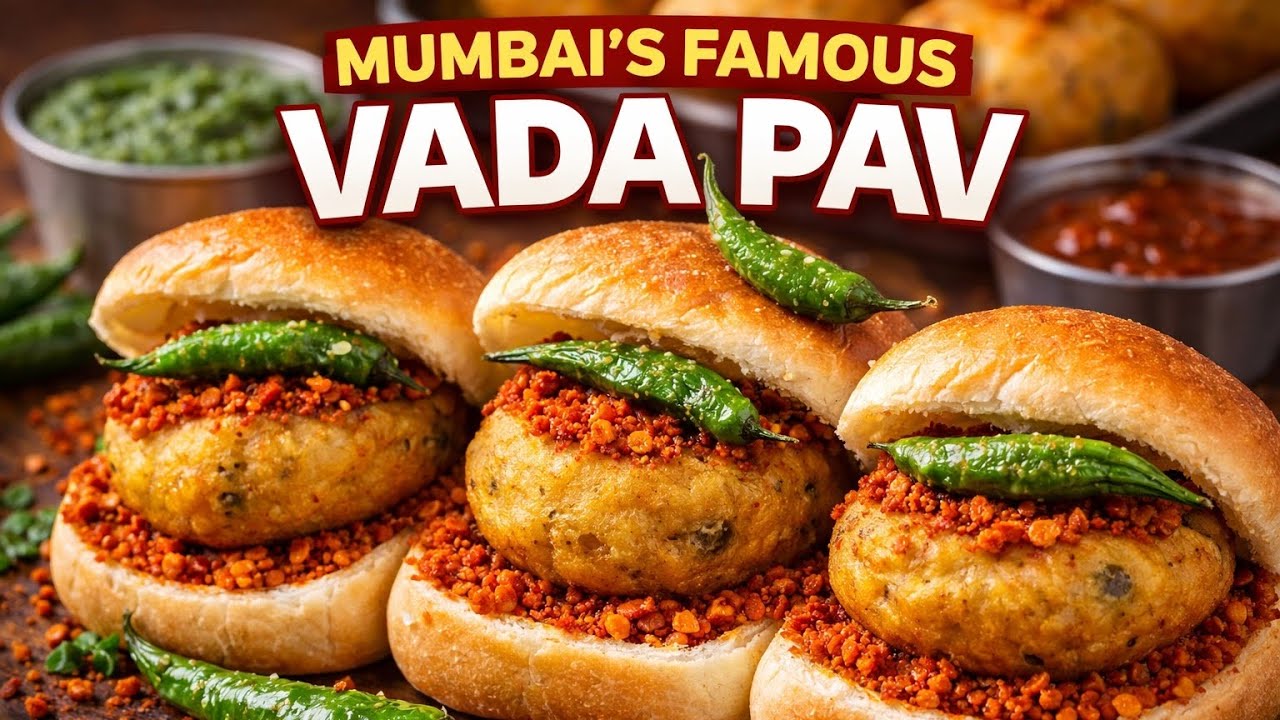Mumbai Style Vada Pav | Street Food at Home 🔥