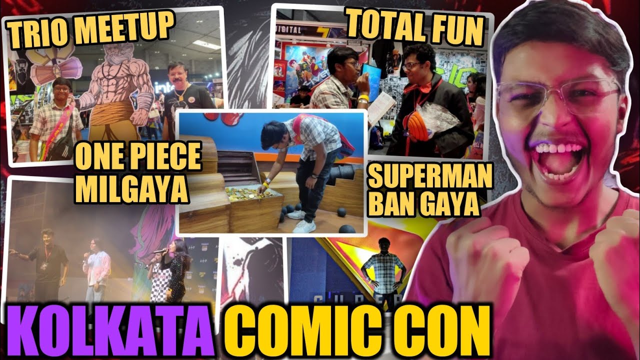 KOLKATA COMIC CON VLOG 4 | COSPLAY COMICS MANGA MANBHA | Trio | Clanimex