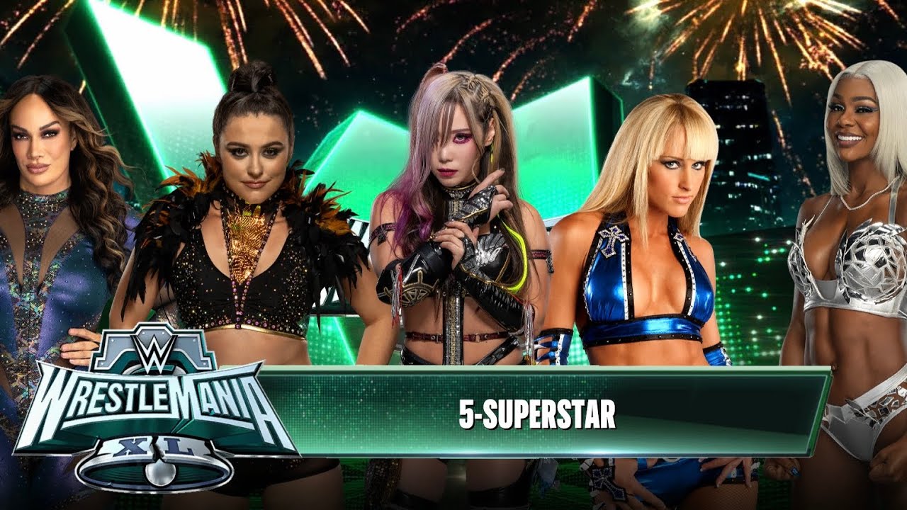 WWE 2K24:Kairi Sane vs Michelle Mccool vs Lyra Valkyria vs Nia Jax vs Jade Cargill
