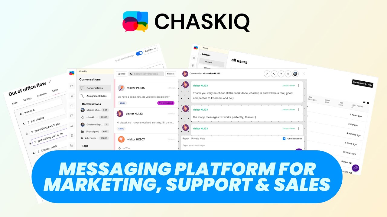 Chaskiq: Free Open Source Messaging Platform