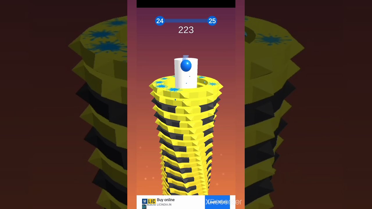Stack ball || Stack ball game || new update 2021 part -(1)
