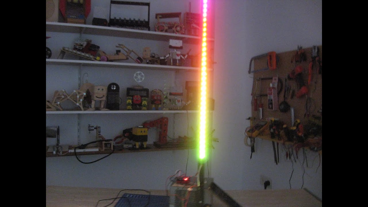 Como hacer un Vúmetro RGB con arduino. RamosElectroDron