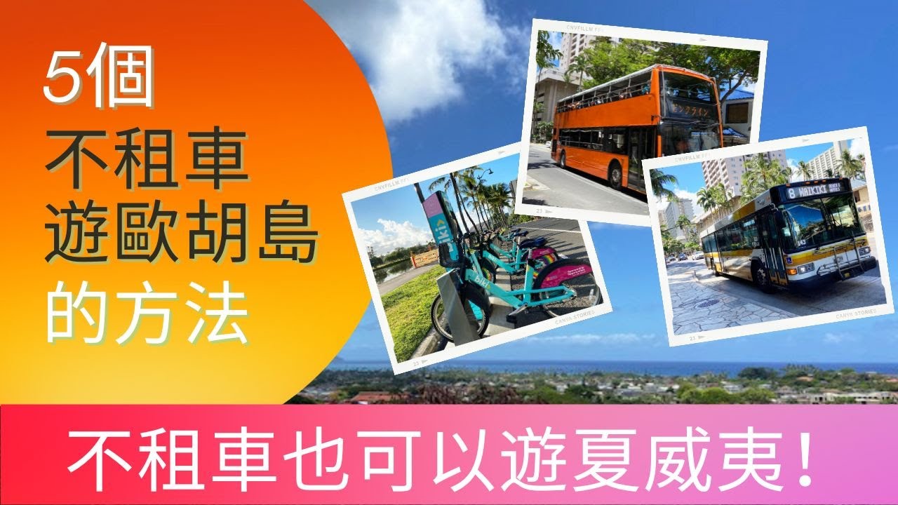 【夏威夷】來夏威夷一定要租車嗎？不租車遊夏威夷的方法