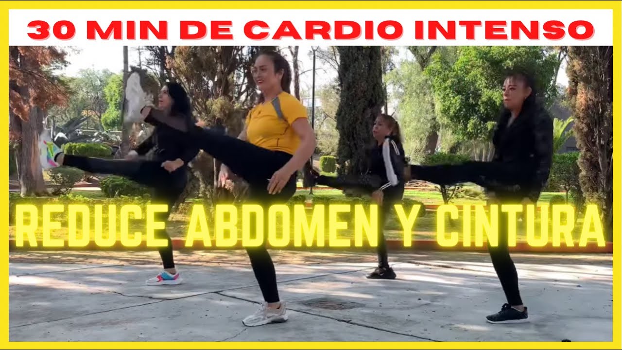 Reducir abdomen y cintura | Cardio intenso para bajar de peso rápido | Abdomen de pie